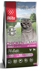 BLITZ Holistic LG Adult Cat (Курица, ягненок)